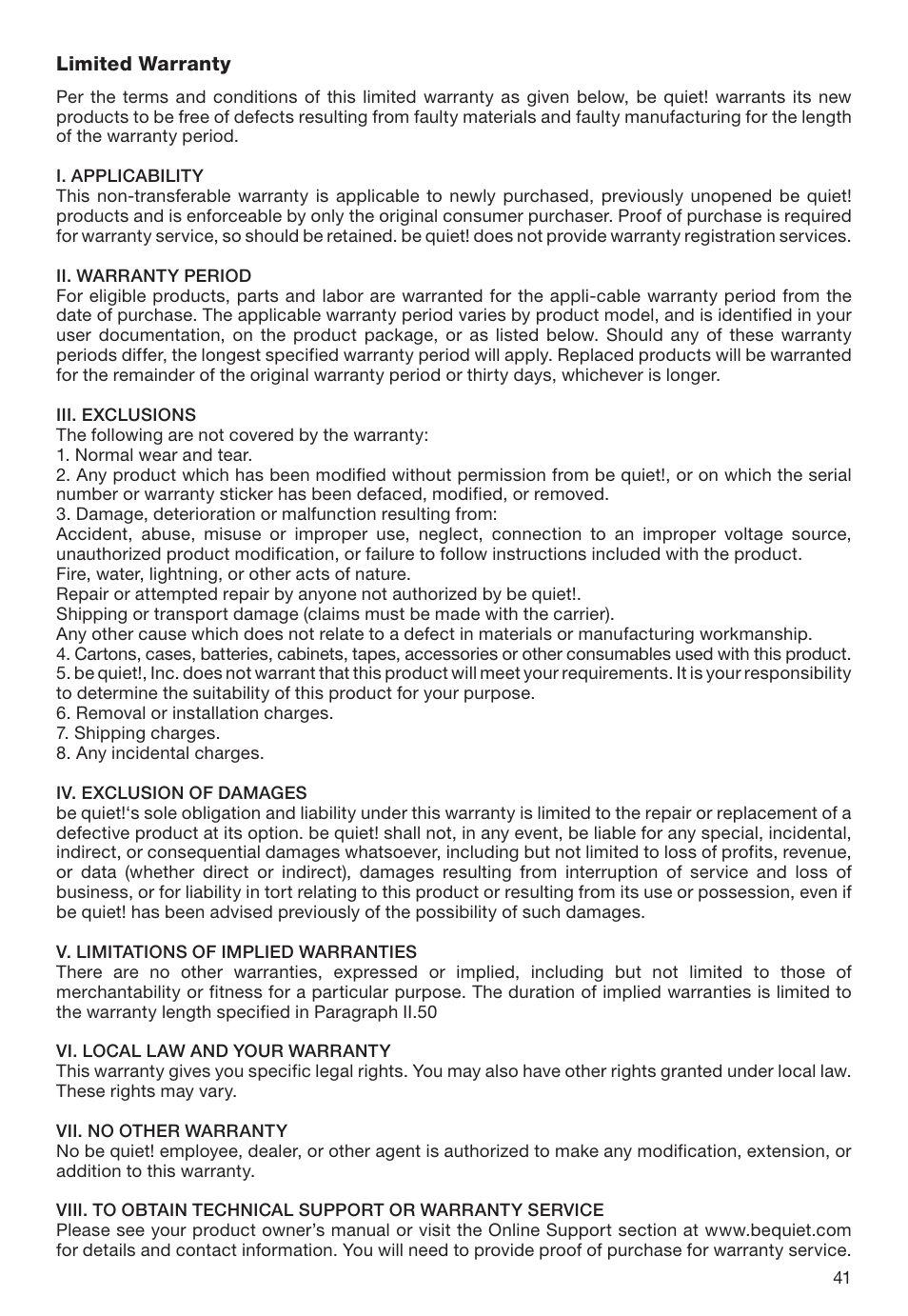 be quiet! 1600W Dark Power Pro 13 80 PLUS Titanium Power Supply User Manual | Page 41 / 48