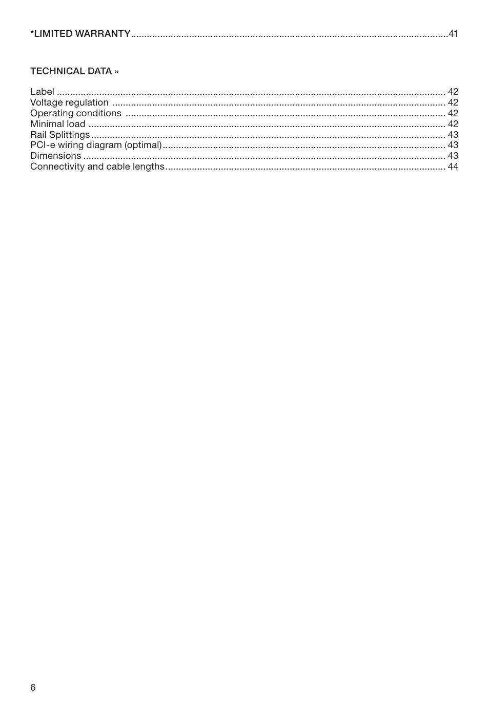 be quiet! 1600W Dark Power Pro 13 80 PLUS Titanium Power Supply User Manual | Page 6 / 48