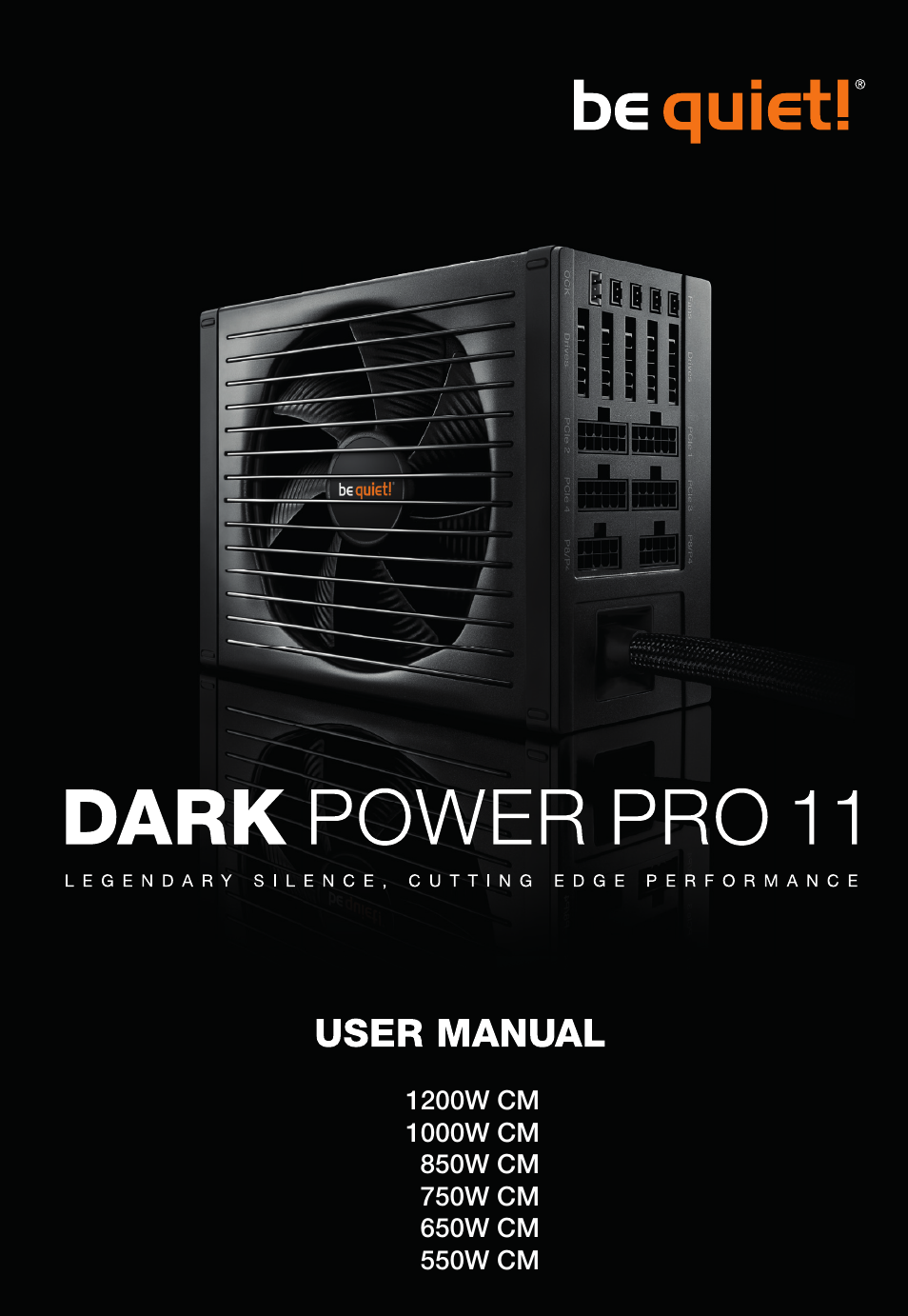 be quiet! Dark Power Pro 11 650W 80 Plus Platinum Modular Power Supply User Manual | 48 pages
