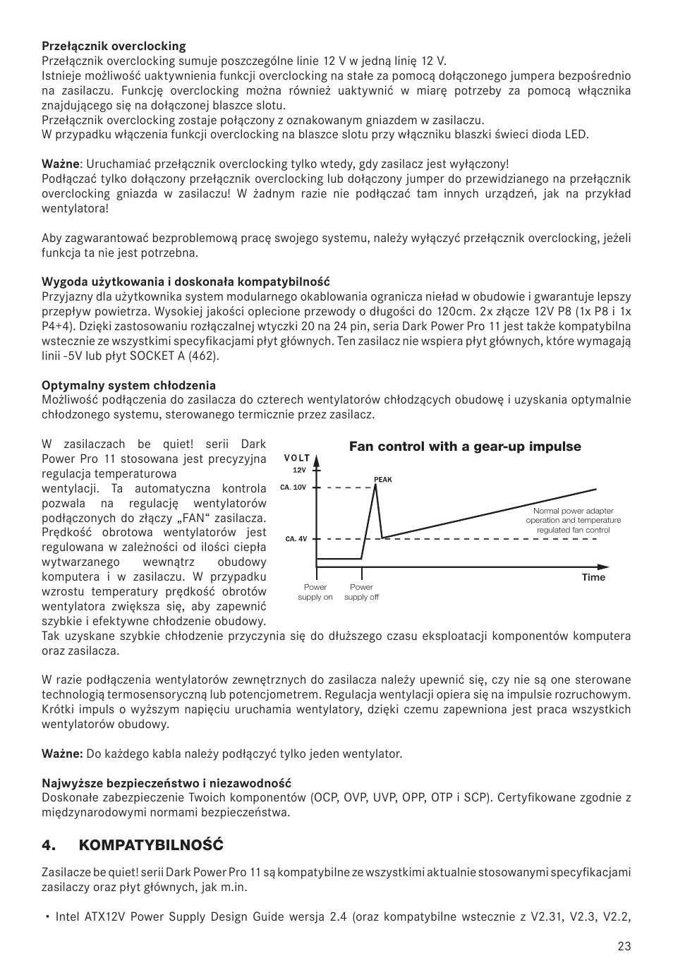be quiet! Dark Power Pro 11 650W 80 Plus Platinum Modular Power Supply User Manual | Page 23 / 48