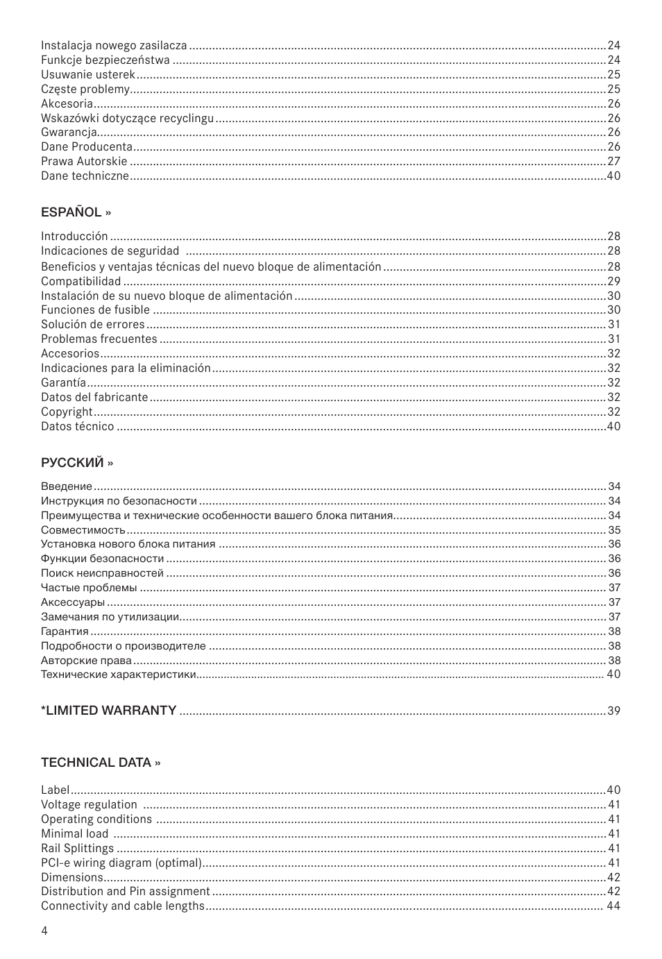 be quiet! Dark Power Pro 11 650W 80 Plus Platinum Modular Power Supply User Manual | Page 4 / 48