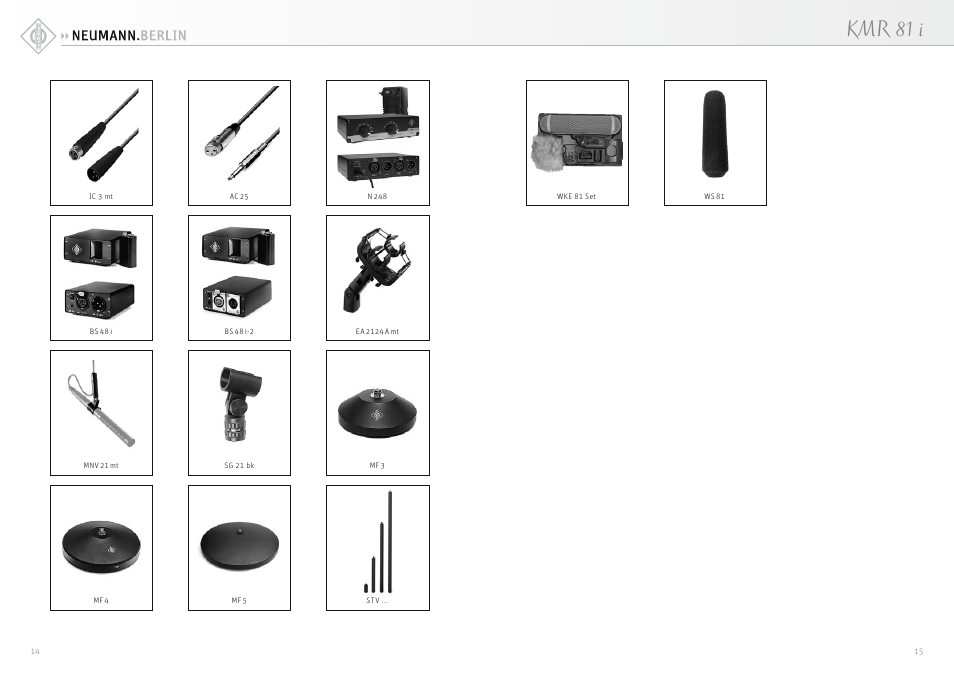 Kmr 81 i | Neumann KMR 81 i MT Shotgun Microphone User Manual | Page 8 / 9