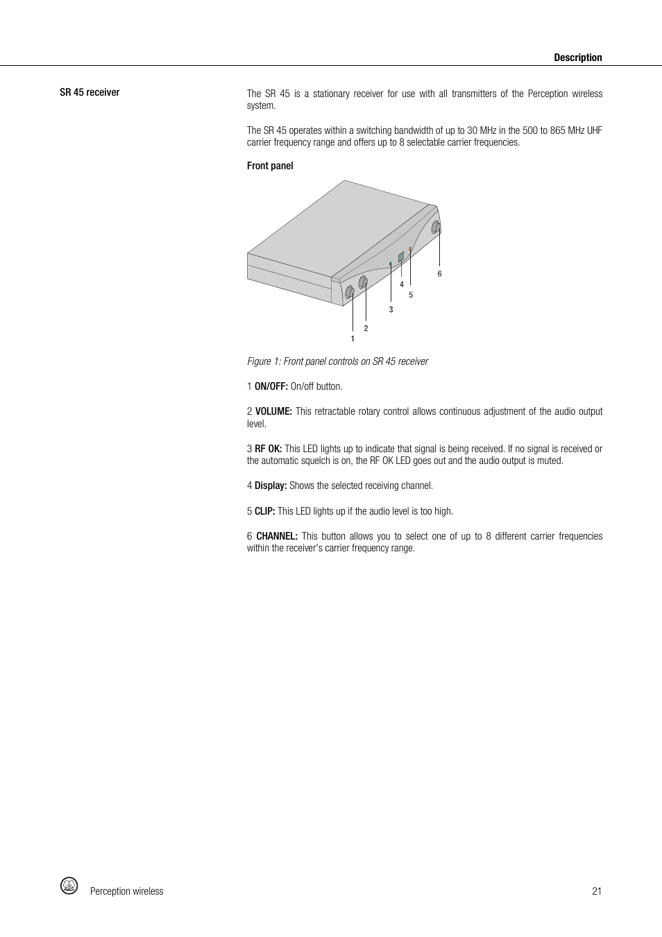 Akg Perception Wireless Presenter Set - Frequency A / 530 - 560MHz User Manual | Page 21 / 98