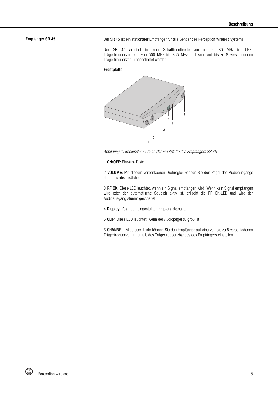 Akg Perception Wireless Presenter Set - Frequency A / 530 - 560MHz User Manual | Page 5 / 98