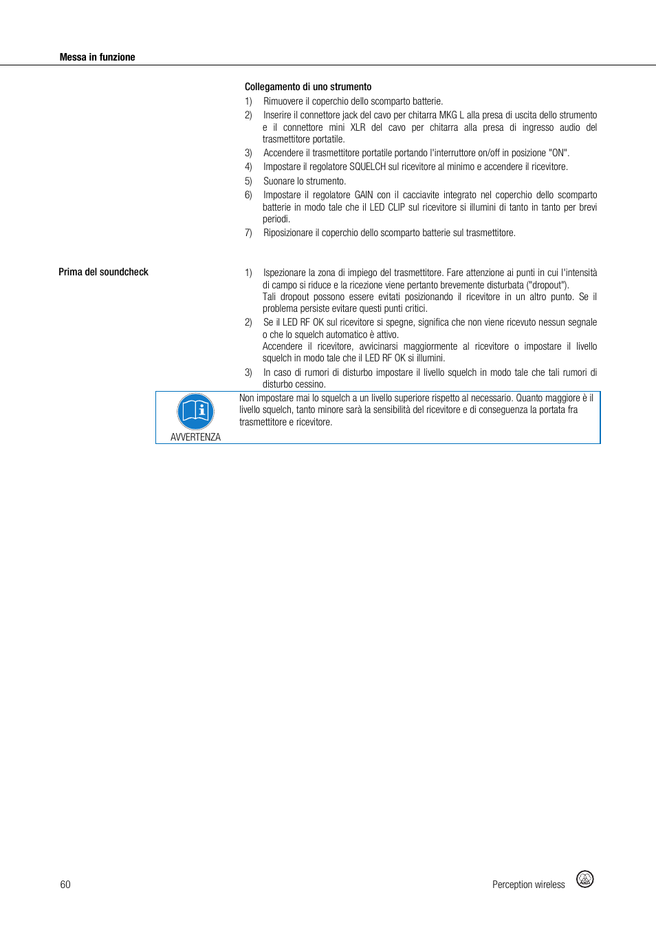 Akg Perception Wireless Presenter Set - Frequency A / 530 - 560MHz User Manual | Page 60 / 98