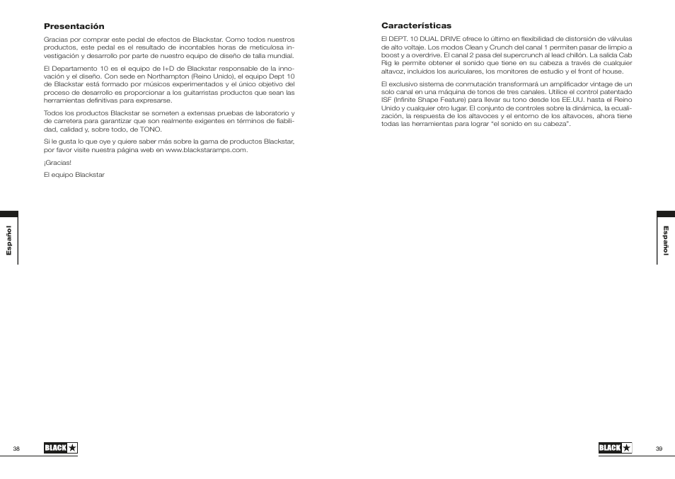 Blackstar Dept. 10 Dual-Drive Pedal User Manual | Page 20 / 34