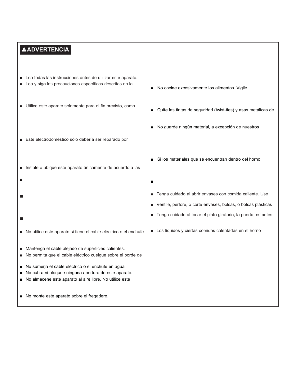 Monogram 2.2 cu. ft. Built-In Microwave User Manual User Manual | Page 25 / 44