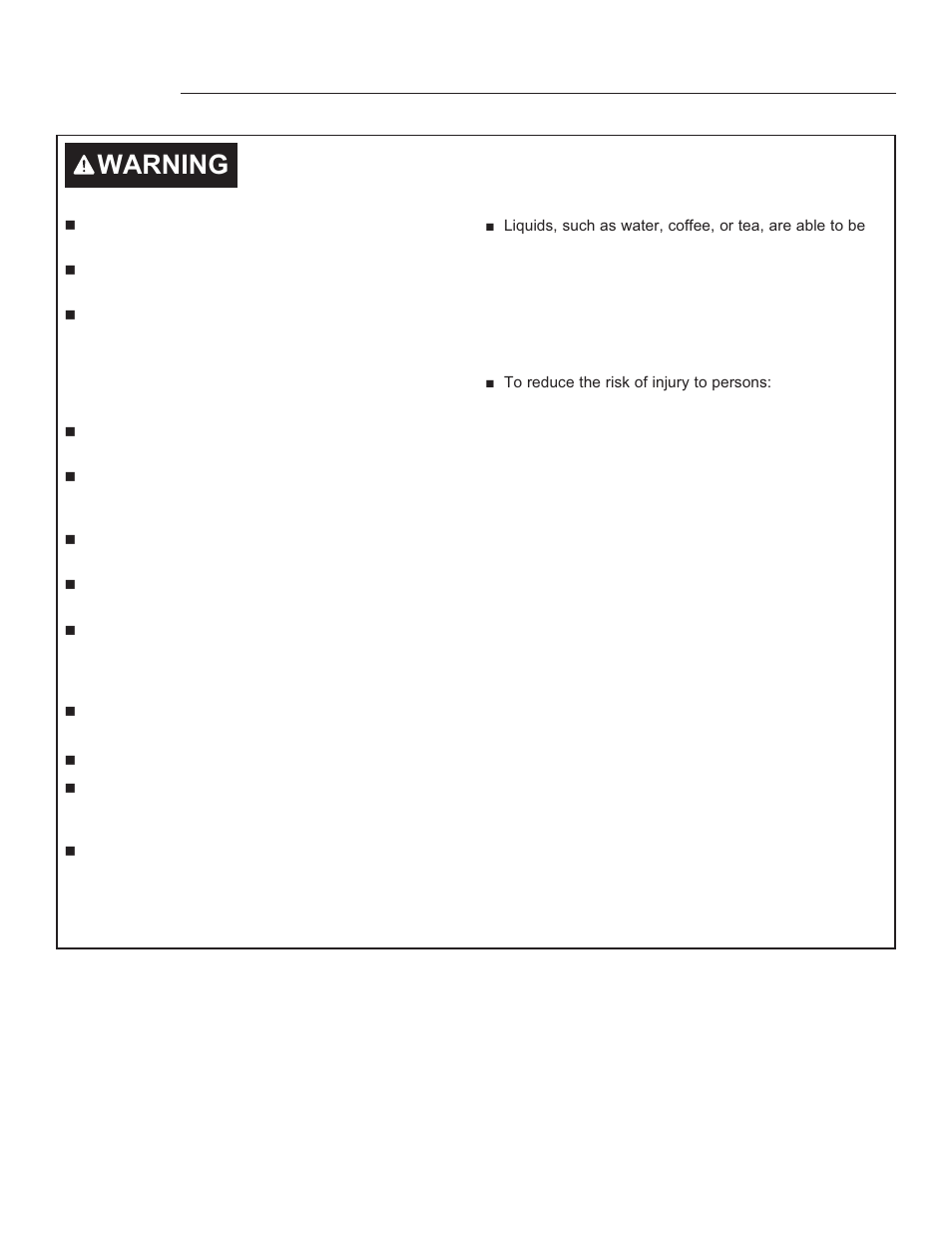 Warning | Monogram 2.2 cu. ft. Built-In Microwave User Manual User Manual | Page 4 / 44