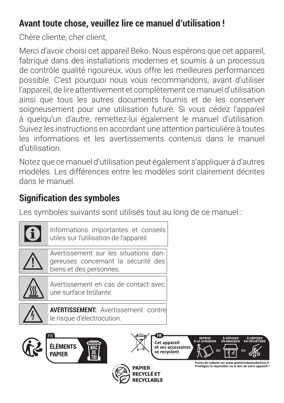 Beko 2.2 cu. ft. Countertop Microwave Oven Owners Guide User Manual | Page 19 / 36