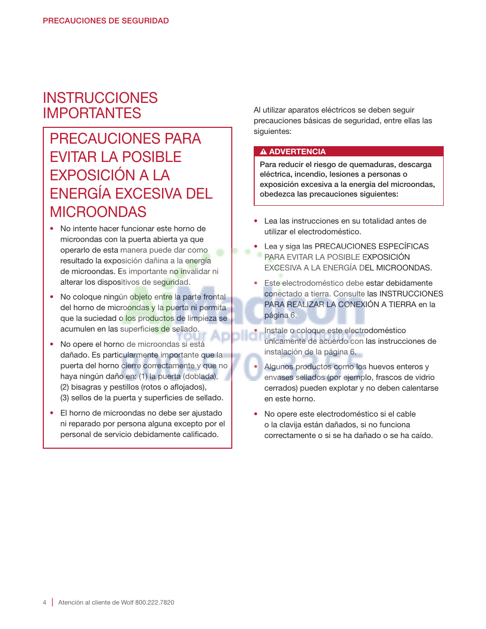 Wolf 2.0 cu. ft. Countertop Microwave Oven Use and Care Guide User Manual | Page 26 / 68