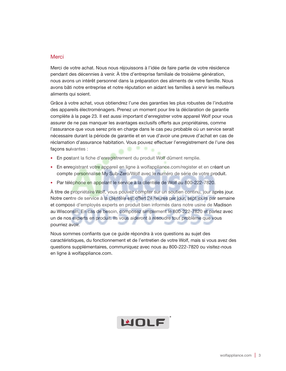 Wolf 2.0 cu. ft. Countertop Microwave Oven Use and Care Guide User Manual | Page 47 / 68