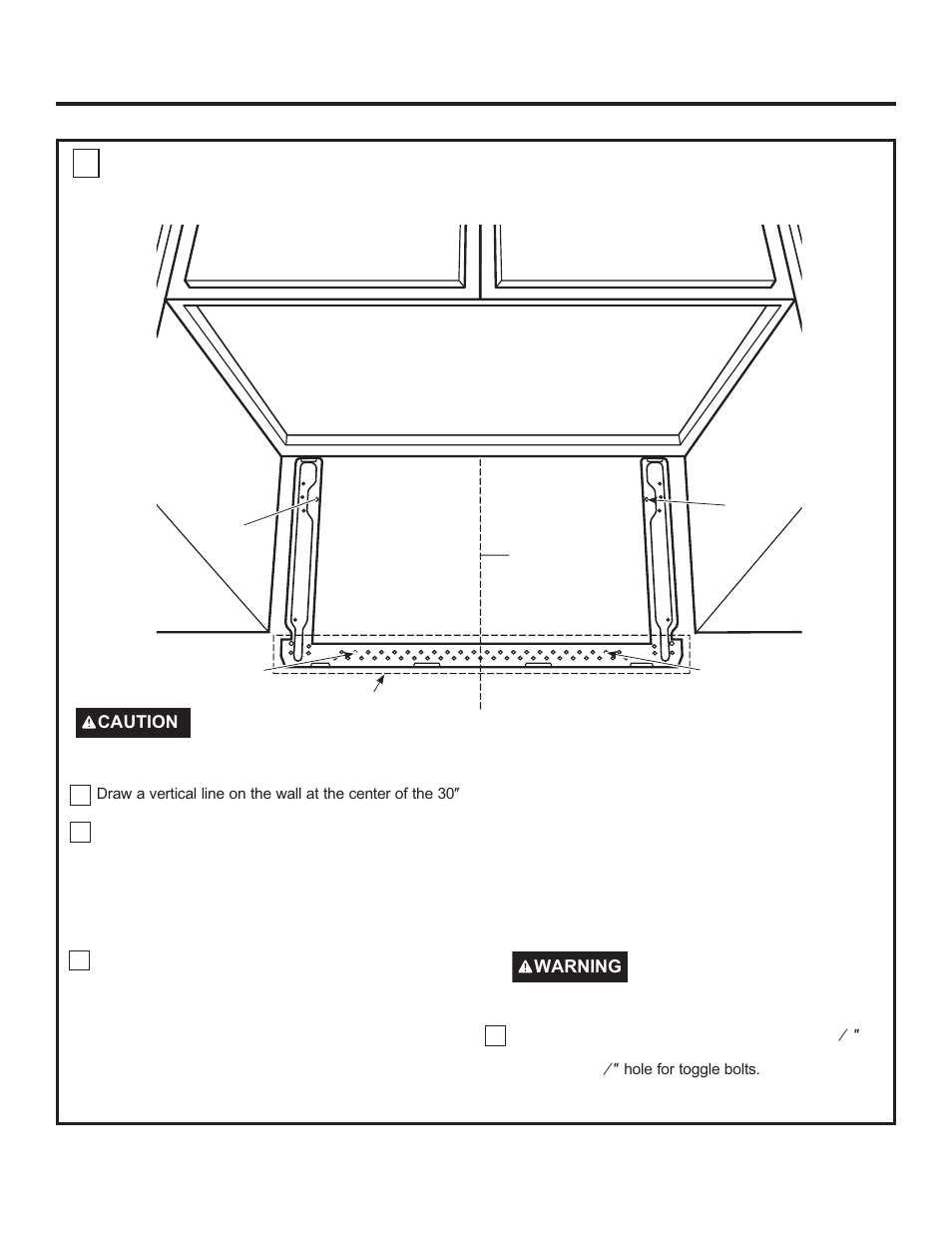 Installation instructions, Aligning the wall plate | GE Profile Advantium Series 30 Inch Over-the-Range Microwave Oven Installation Guide User Manual | Page 10 / 48