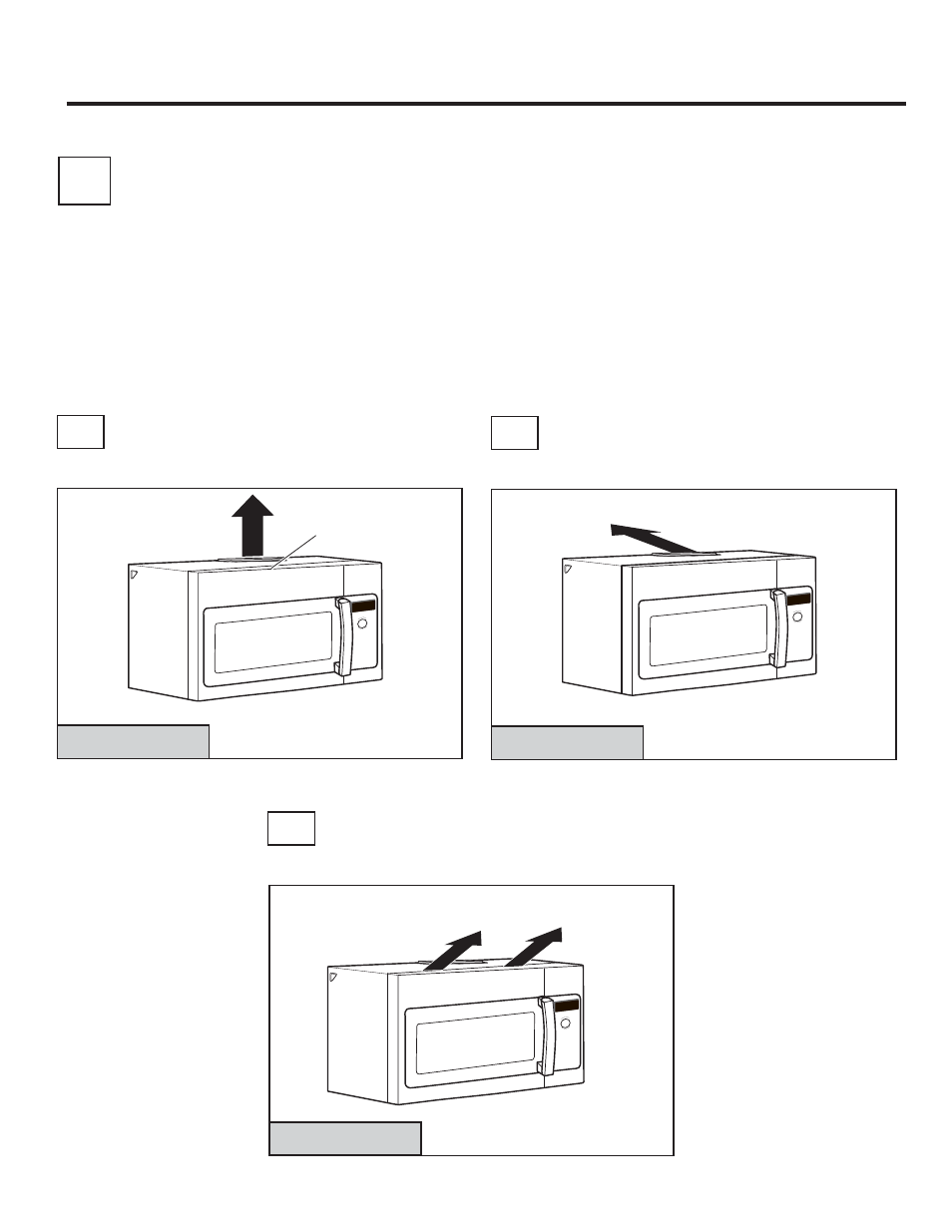 Installation types, Installation instructions, Choose a, b or c) | GE Profile Advantium Series 30 Inch Over-the-Range Microwave Oven Installation Guide User Manual | Page 11 / 48