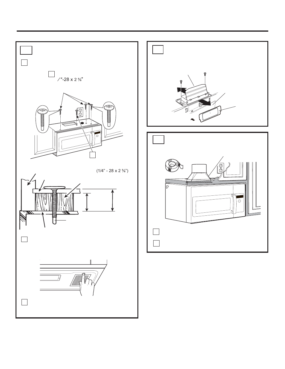 Installation instructions, Connecting ductwork, Adjust the exhaust adaptor a5 | Mount the oven, Continued), 3attach the oven to the top cabinet, Insert 3 self-aligning screws | GE Profile Advantium Series 30 Inch Over-the-Range Microwave Oven Installation Guide User Manual | Page 14 / 48