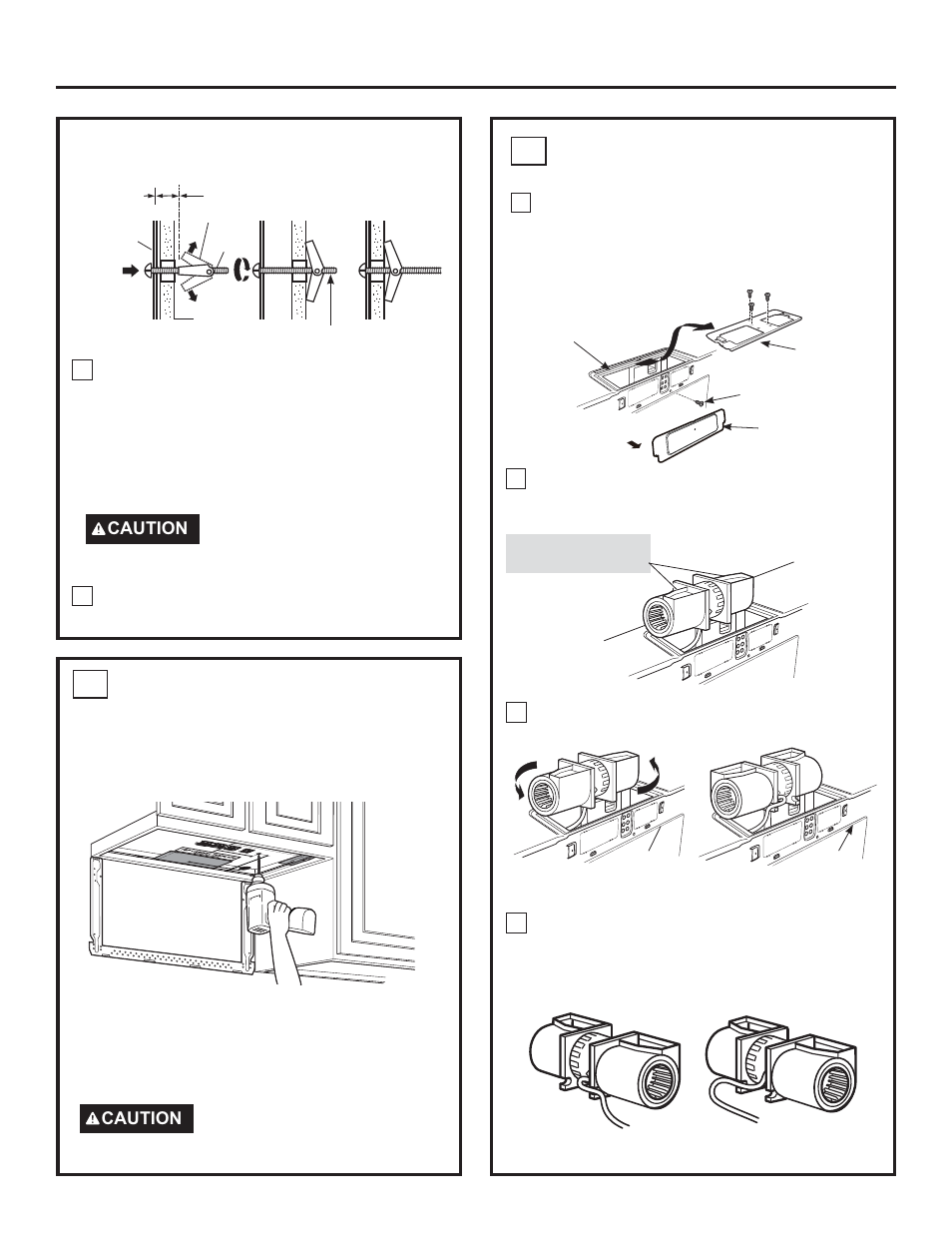 Installation instructions, Adapting blower for outside back exhaust b4 | GE Profile Advantium Series 30 Inch Over-the-Range Microwave Oven Installation Guide User Manual | Page 16 / 48