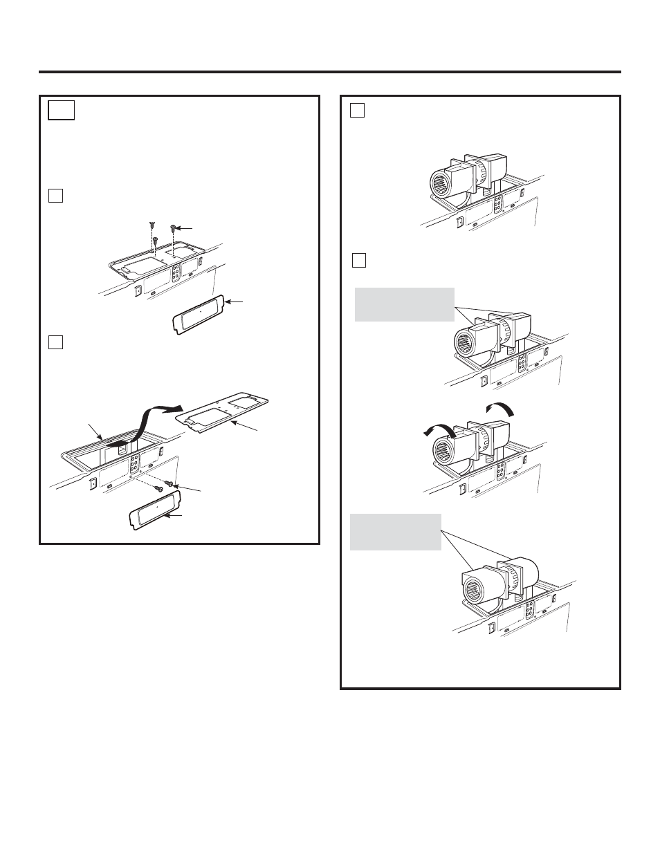 Installation instructions, Adapting blower for recirculation c3 | GE Profile Advantium Series 30 Inch Over-the-Range Microwave Oven Installation Guide User Manual | Page 20 / 48