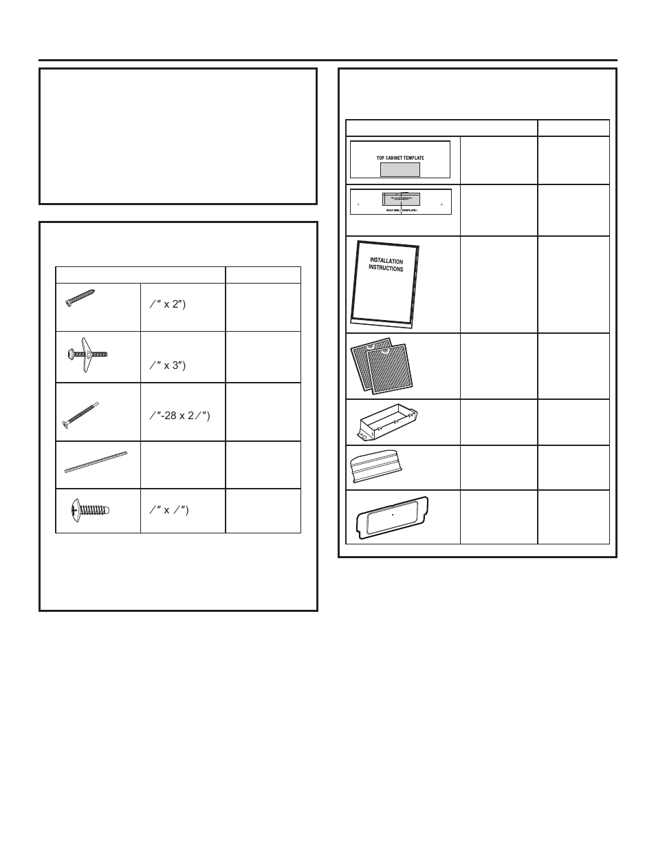 Installation instructions, Damage – shipment/ installation, Parts included | GE Profile Advantium Series 30 Inch Over-the-Range Microwave Oven Installation Guide User Manual | Page 6 / 48