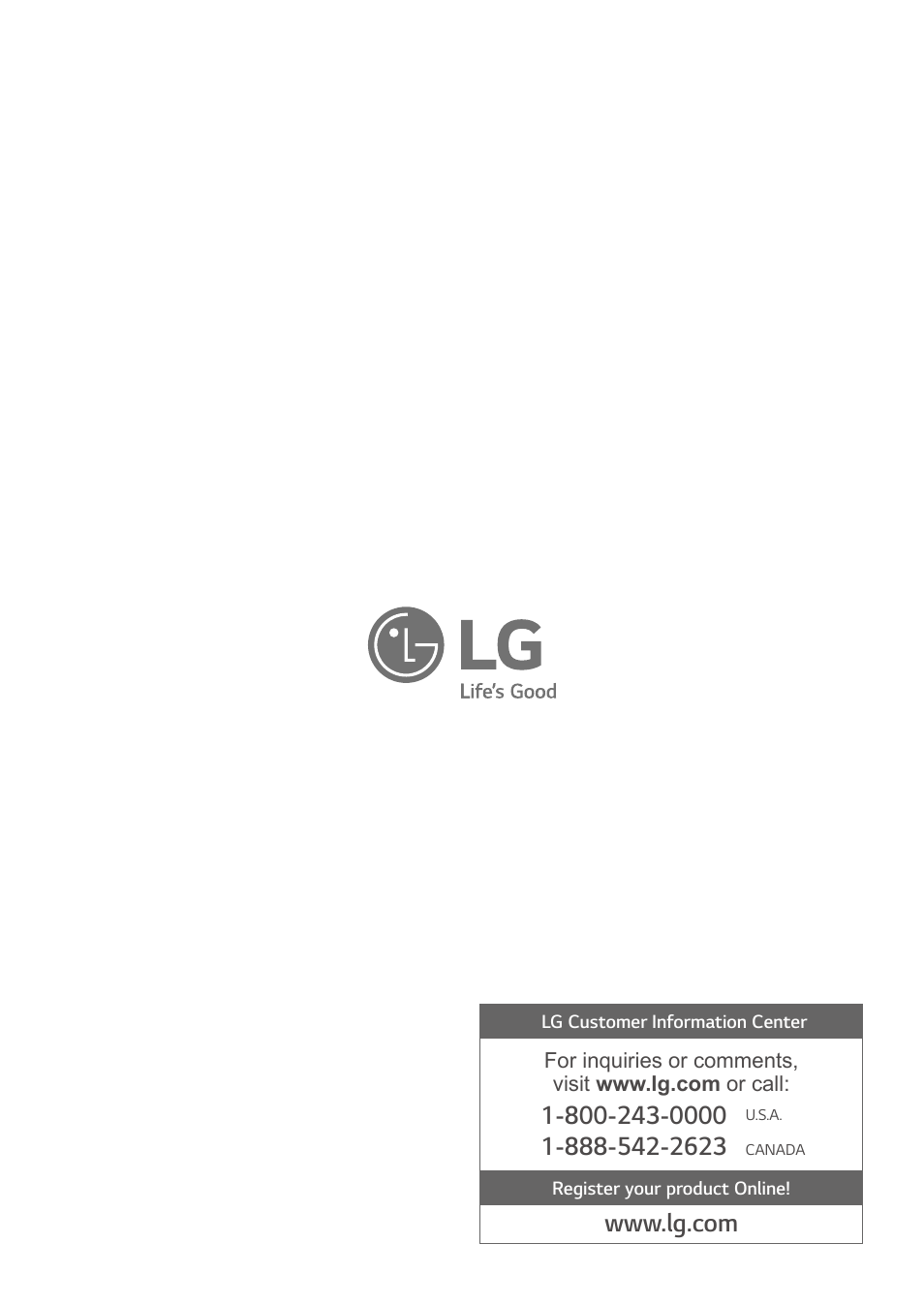 LG TurboSteam Series 27 Inch Electric Dryer User Manual and Installation Guide User Manual | Page 124 / 124
