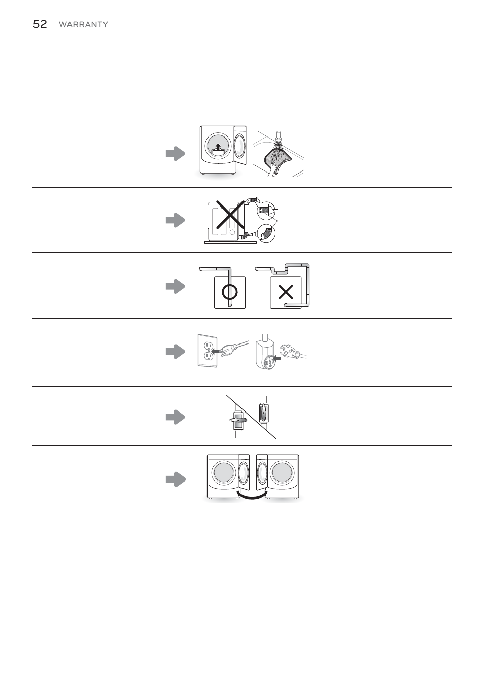 LG Signature Series TurboSteam Series 29 Inch Electric Smart Dryer Owners Manual User Manual | Page 52 / 108