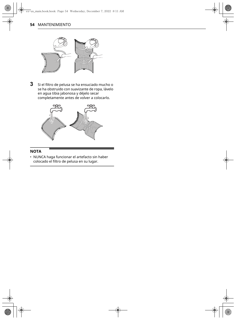 LG 27 Inch Electric Smart Dryer Owners Guide User Manual | Page 116 / 132