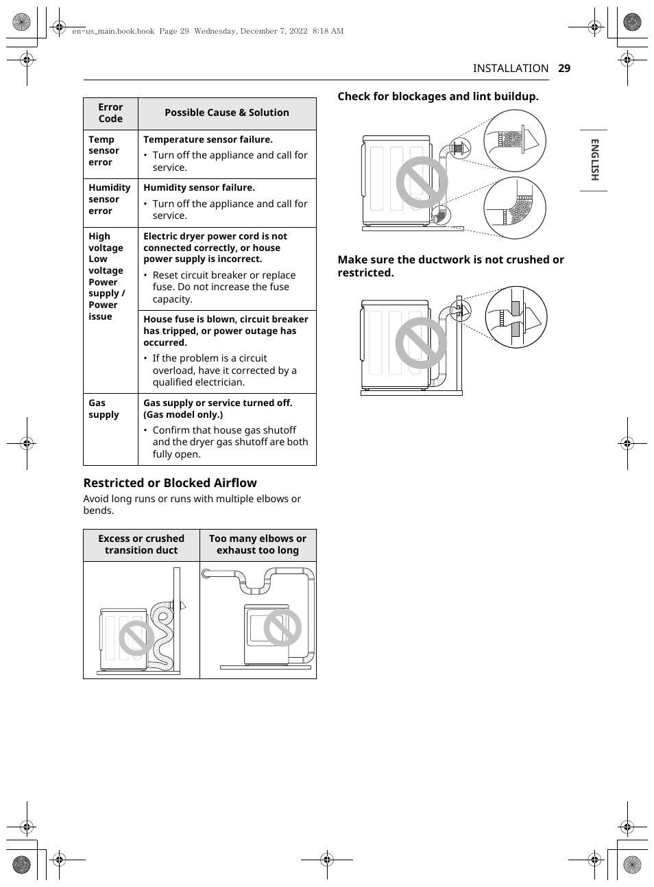 LG 27 Inch Electric Smart Dryer Owners Guide User Manual | Page 29 / 132