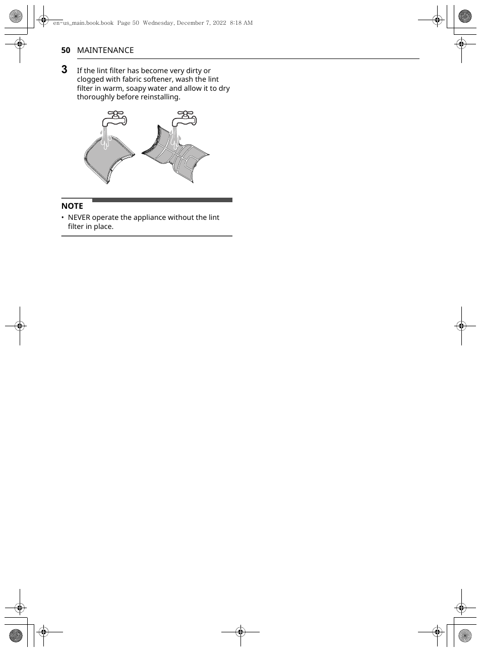 LG 27 Inch Electric Smart Dryer Owners Guide User Manual | Page 50 / 132