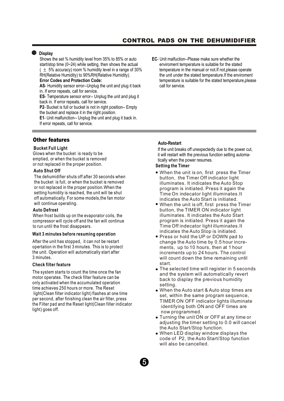 Keystone Dehumidifier  Owner's Manual User Manual | Page 10 / 30