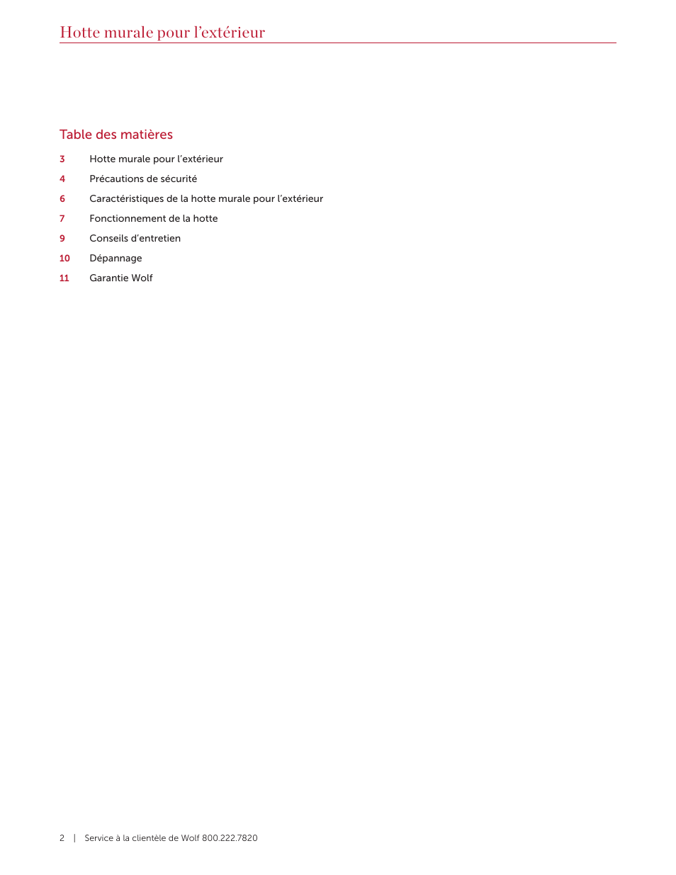 Wolf 60 Inch Outdoor Pro Wall Hood  Use & Care Guide User Manual | Page 22 / 32