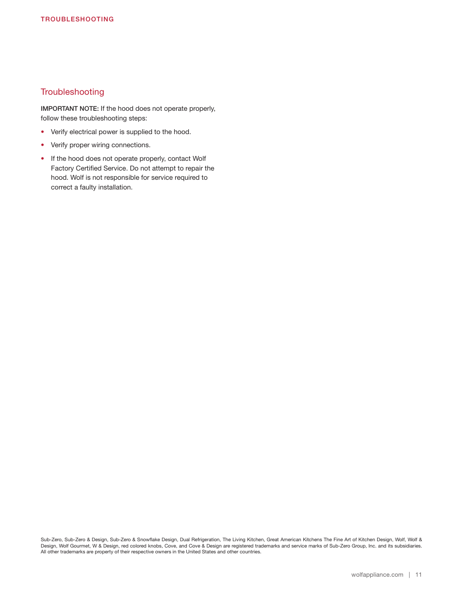 Wolf 60 Inch Outdoor Pro Wall Hood  Installation Guide User Manual | Page 11 / 32