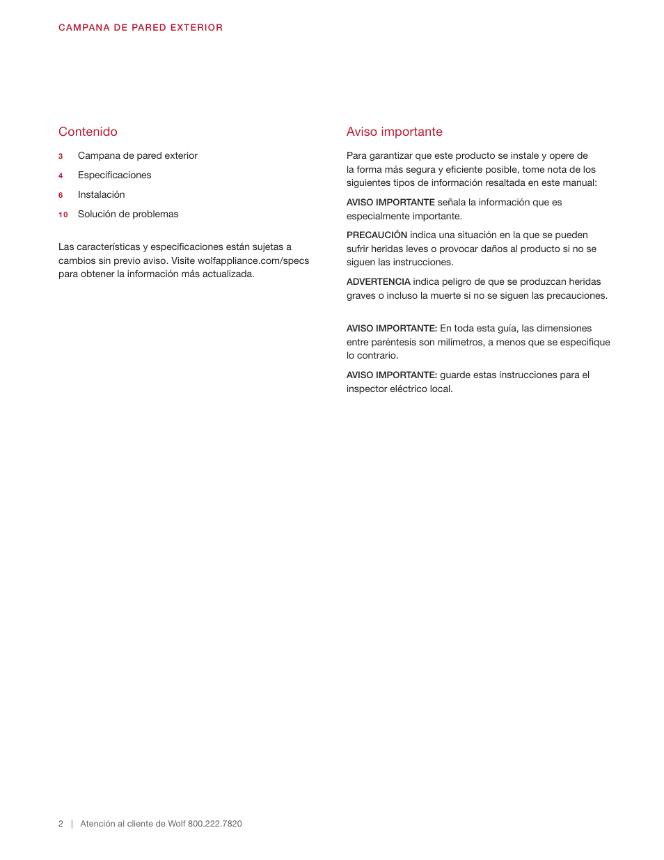 Wolf 60 Inch Outdoor Pro Wall Hood  Installation Guide User Manual | Page 12 / 32