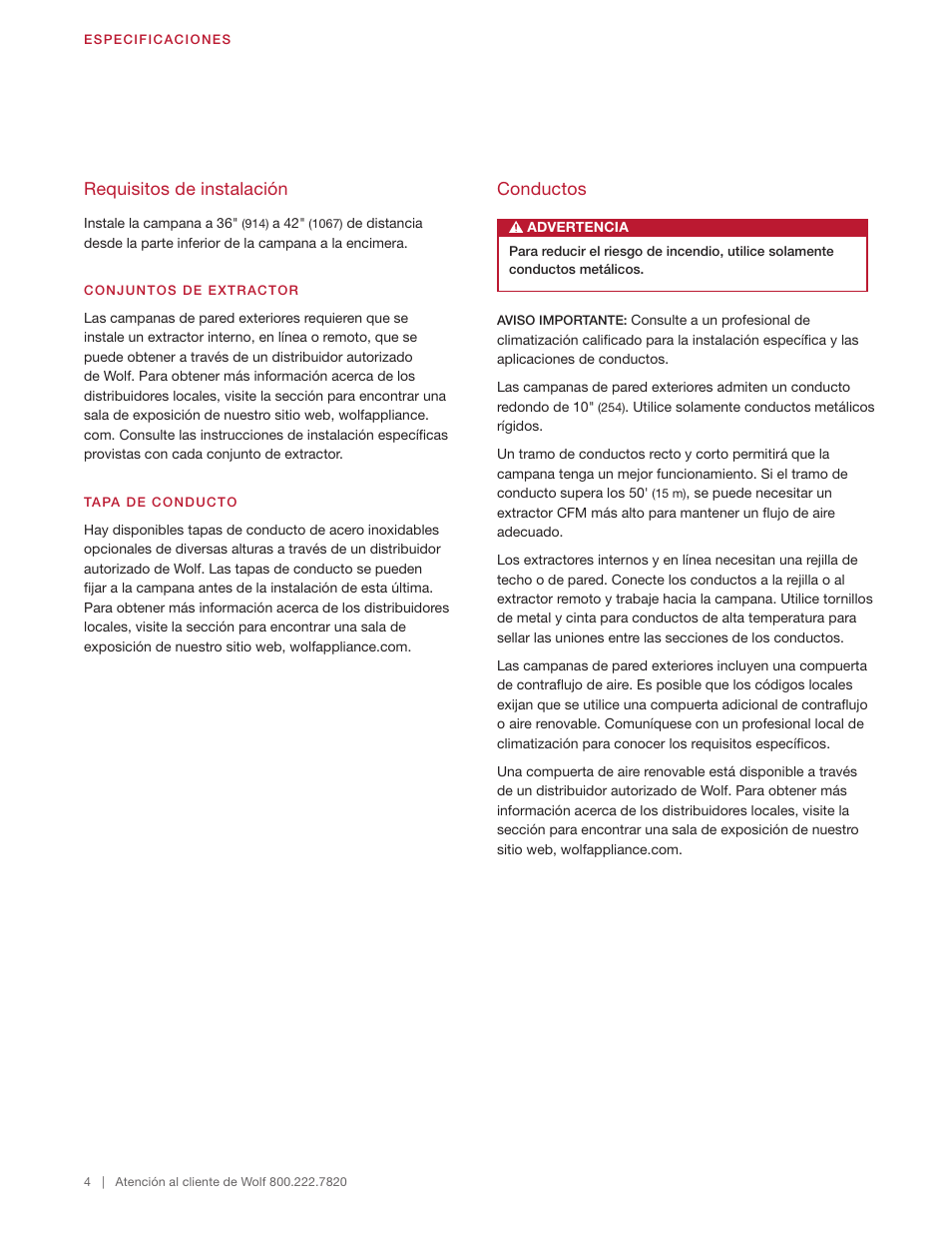 Wolf 60 Inch Outdoor Pro Wall Hood  Installation Guide User Manual | Page 14 / 32