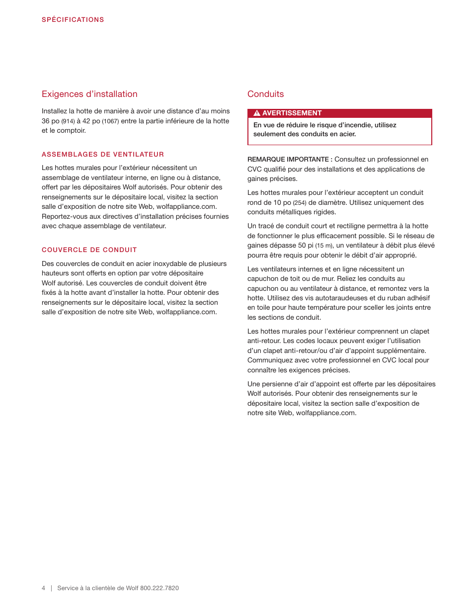 Wolf 60 Inch Outdoor Pro Wall Hood  Installation Guide User Manual | Page 24 / 32