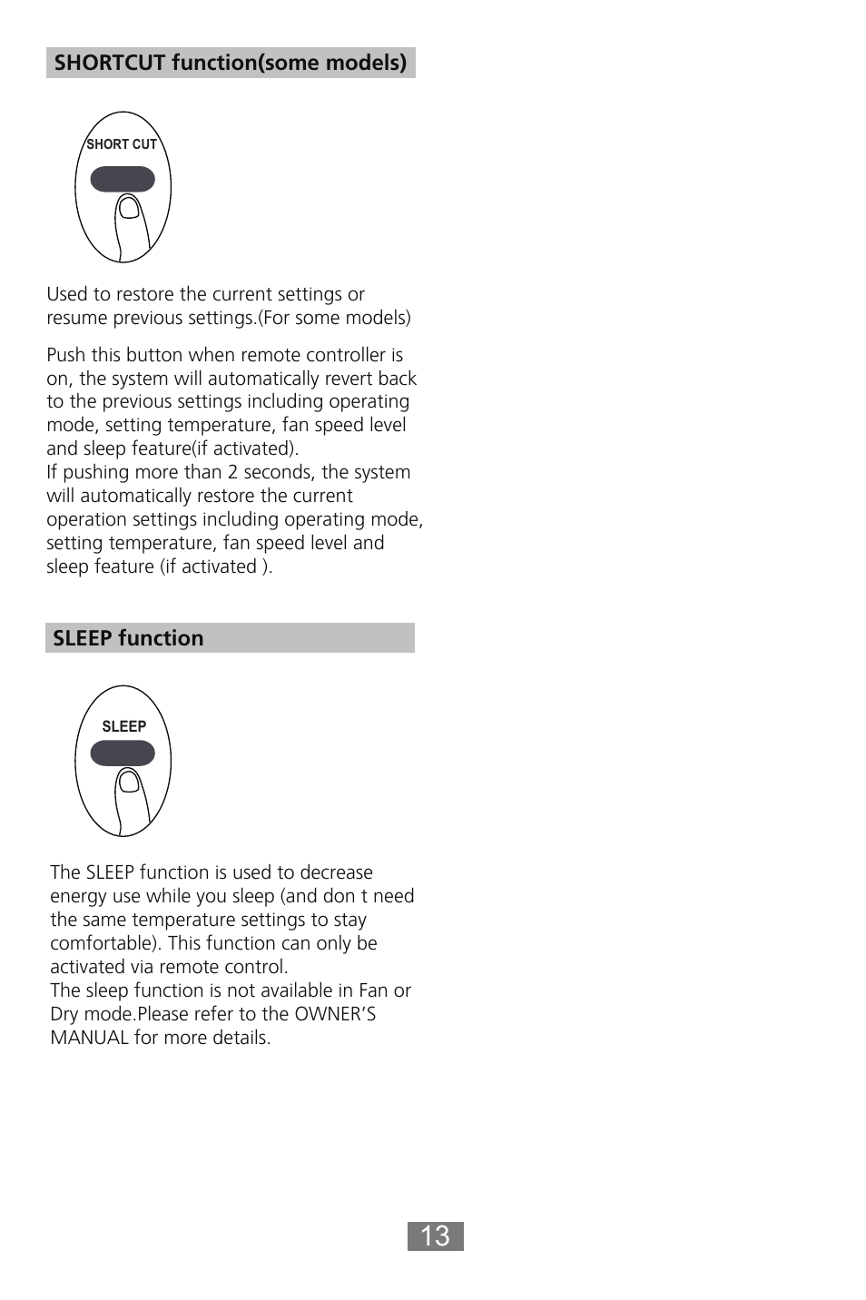 Keystone Slider/Casement Window Air Conditioner Owners Guide - Remote Controller User Manual | Page 14 / 28
