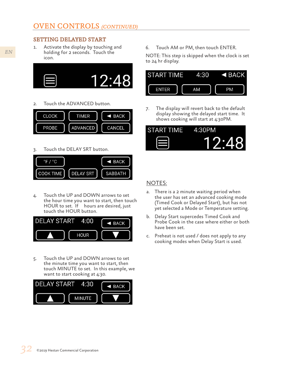 Oven controls | Hestan 48 Inch Freestanding Dual Fuel Range Use and Care Manual User Manual | Page 34 / 112