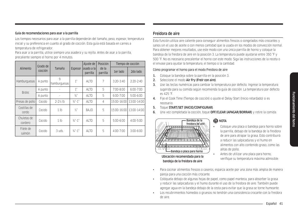 Freidora de aire | Samsung 30 Inch Freestanding Electric Smart Range Owner Manual User Manual | Page 111 / 210
