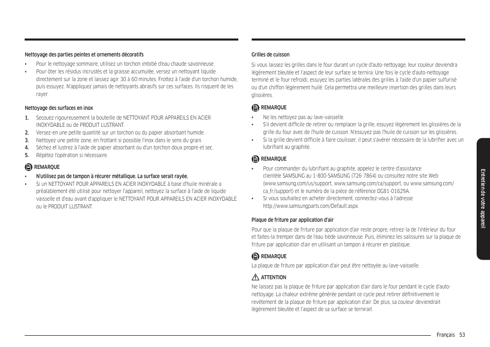 Samsung 30 Inch Freestanding Electric Smart Range Owner Manual User Manual | Page 193 / 210