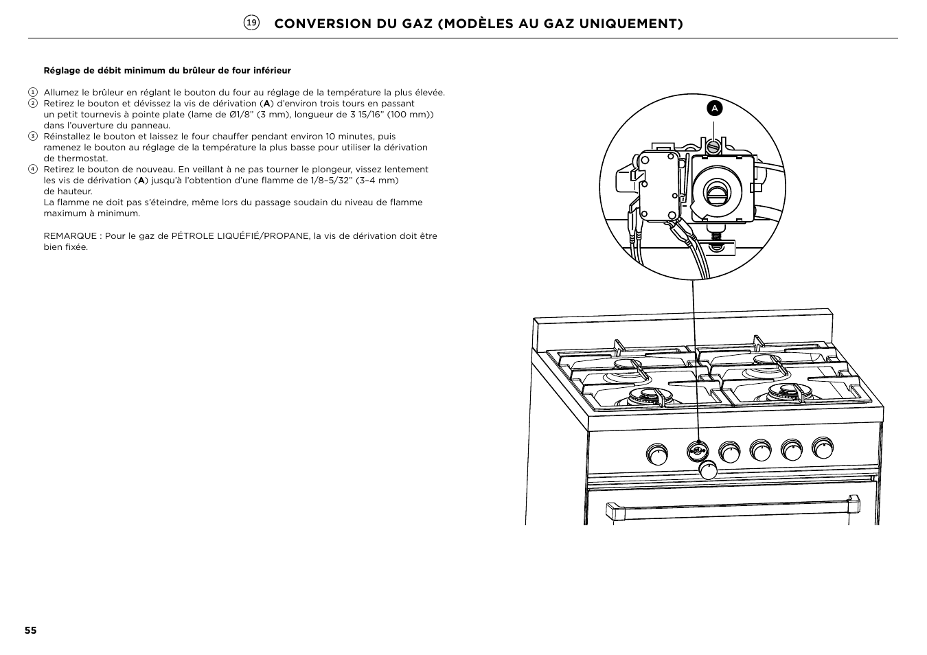Conversion du gaz (modèles au gaz uniquement) | Fisher & Paykel Series 7 Contemporary Series 30 Inch Freestanding Gas Range Installation Guide User Manual | Page 53 / 54