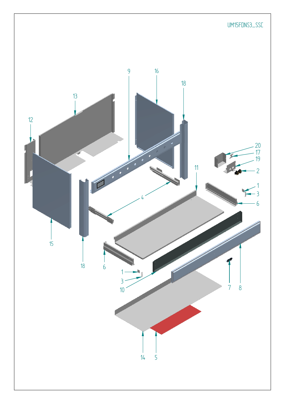 Ilve s.p.a | ilve Majestic II Collection 60 Inch Freestanding Dual Fuel Range Parts List User Manual | Page 10 / 17