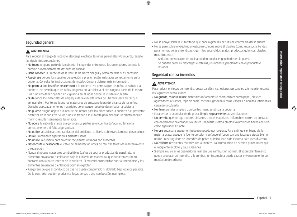 Samsung 36 Inch Gas Smart Cooktop Owner's Manual User Manual | Page 39 / 96