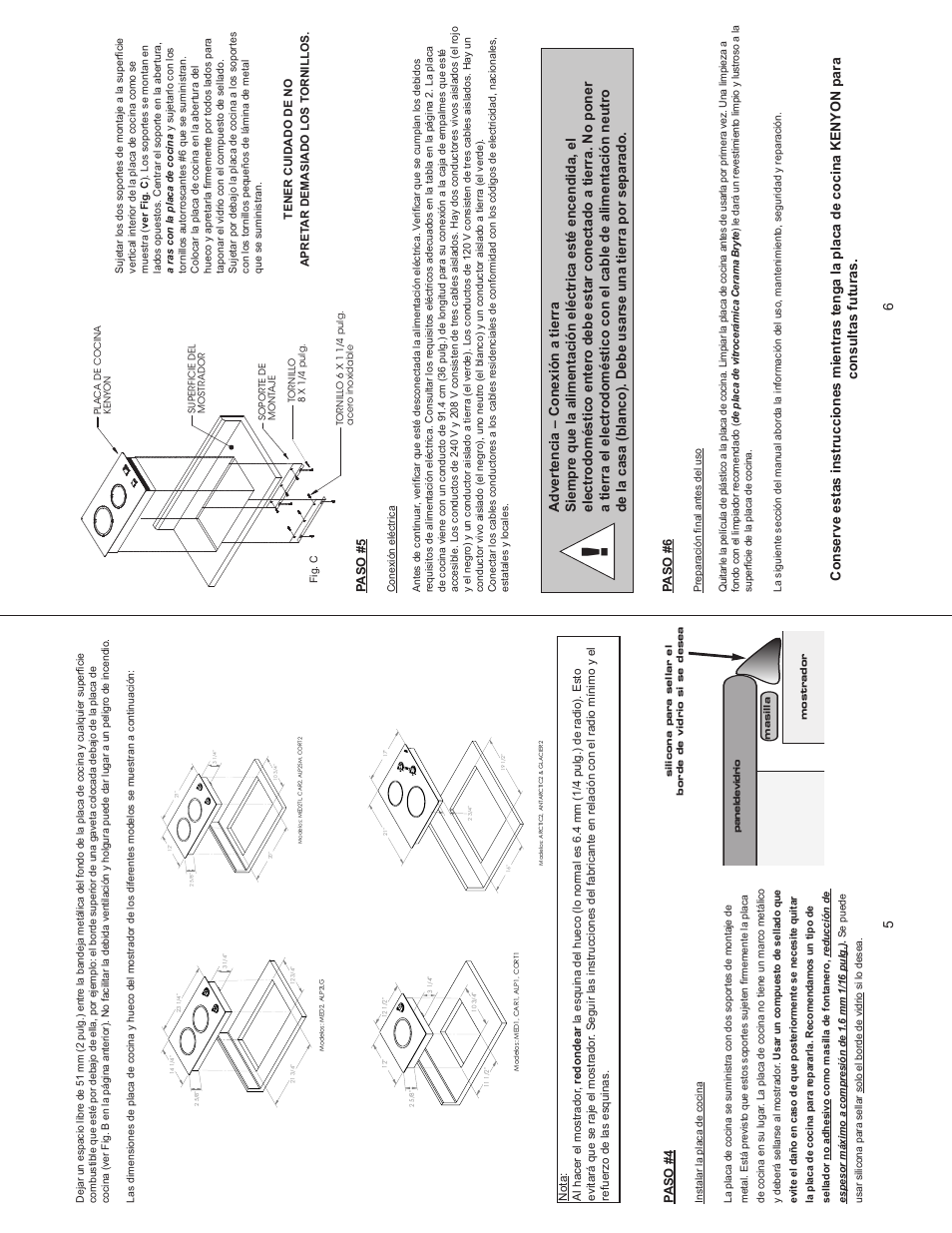 Kenyon Mediterranean Series 24 Inch Electric Cooktop Owners Manual User Manual | Page 31 / 36