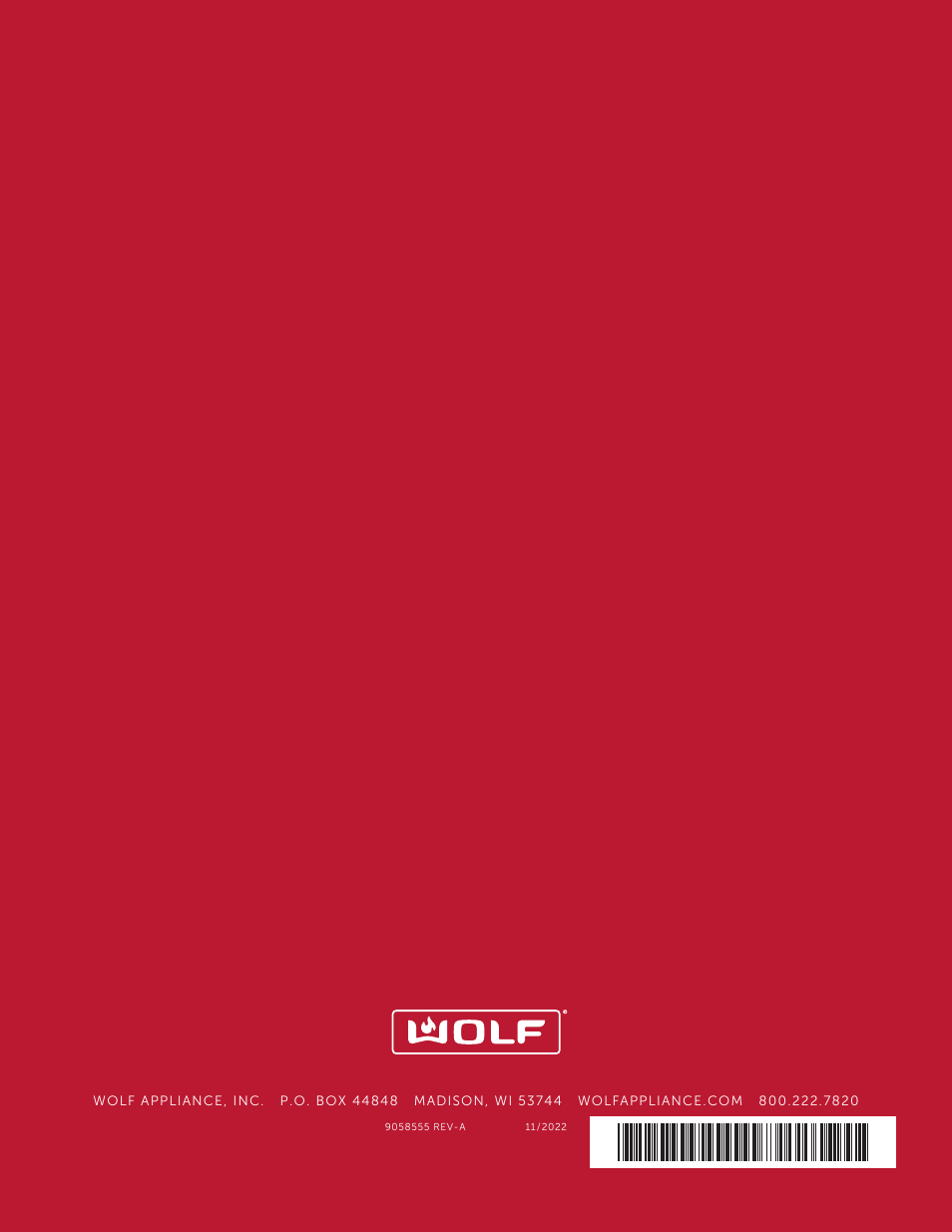Wolf Contemporary 36 Inch Induction Cooktop Installation Guide User Manual | Page 32 / 32