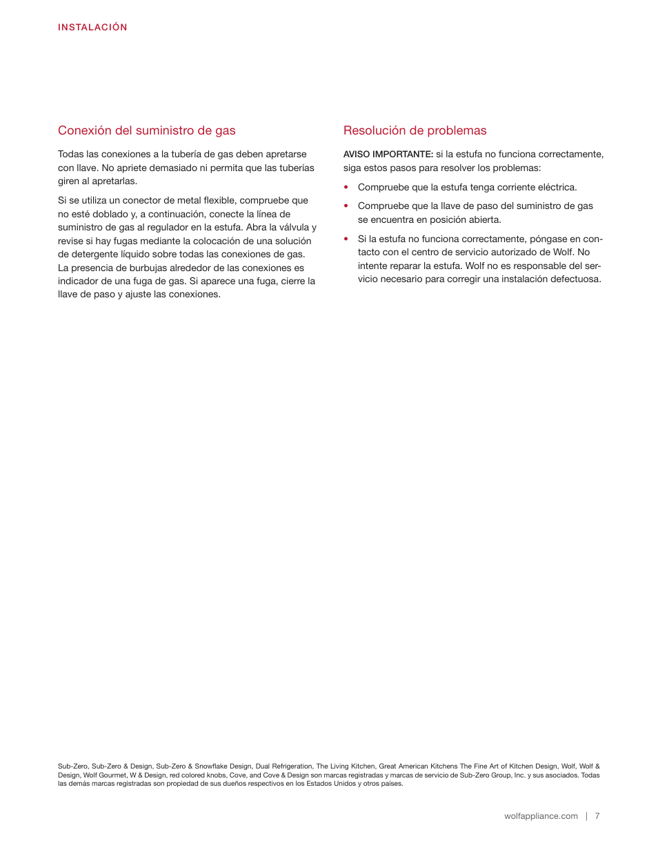Wolf 48 Inch Pro-Style Gas Rangetop Installation Guide User Manual | Page 13 / 26