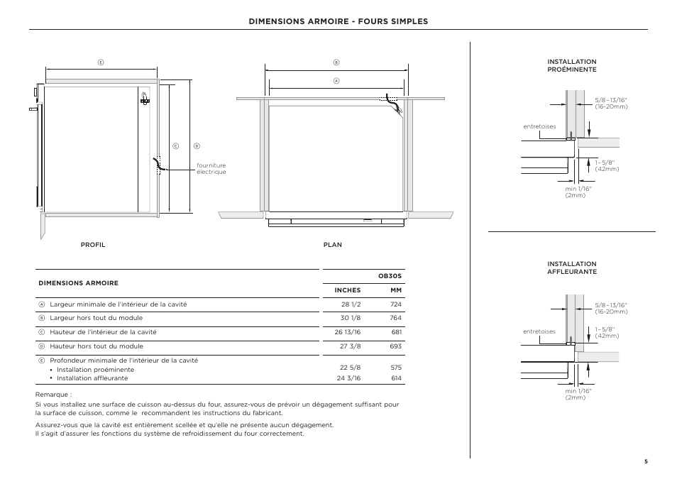 Fisher & Paykel Series 9 Professional Series 30 Inch Double Convection Smart Electric Wall Oven Installation Guide User Manual | Page 19 / 28