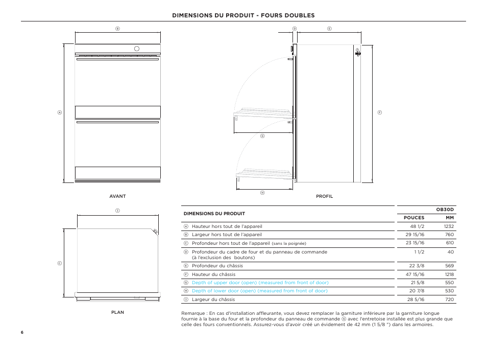 Fisher & Paykel Series 9 Professional Series 30 Inch Double Convection Smart Electric Wall Oven Installation Guide User Manual | Page 20 / 28