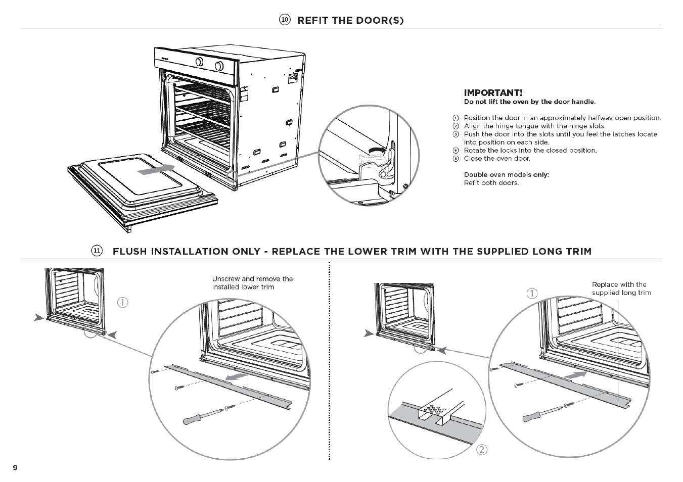 Fisher & Paykel Series 7 Contemporary Series 30 Inch Single Electric Wall Oven Installation Guide User Manual | Page 10 / 24
