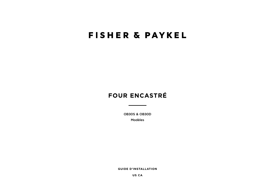 Four encastré | Fisher & Paykel Series 9 Contemporary Series 30 Inch Single Convection Smart Electric Wall Oven Installation Guide User Manual | Page 15 / 28