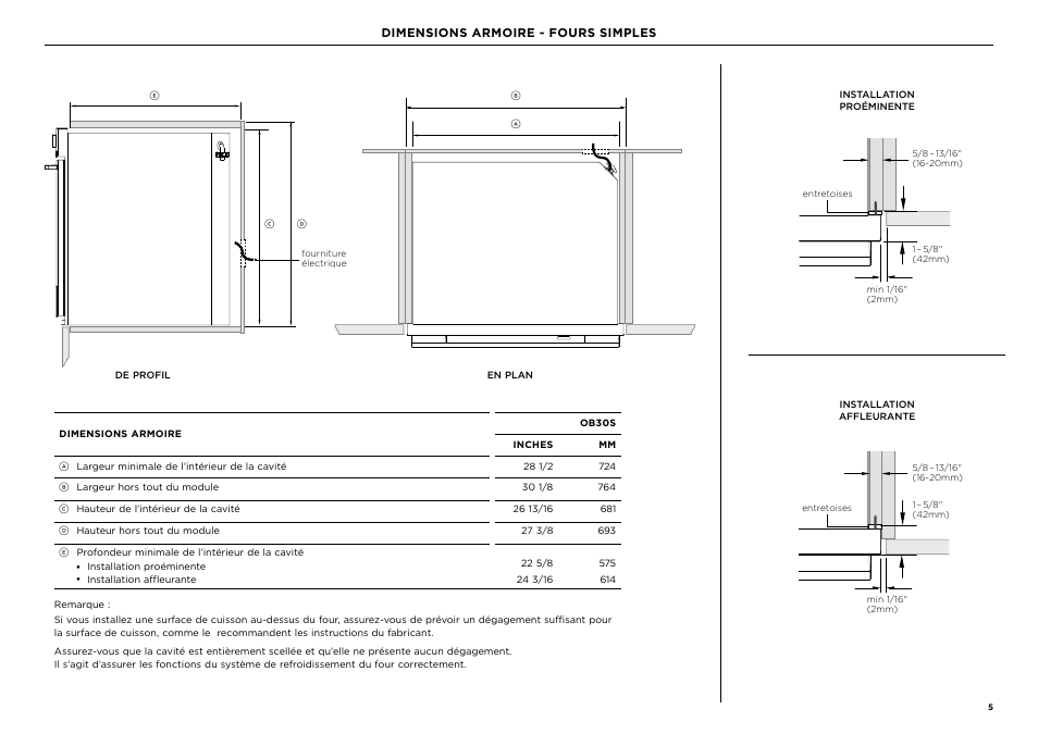 Fisher & Paykel Series 9 Contemporary Series 30 Inch Single Convection Smart Electric Wall Oven Installation Guide User Manual | Page 19 / 28