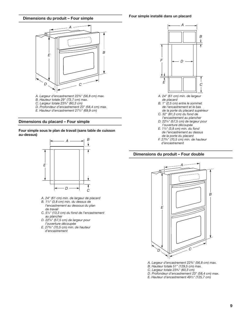 KITCHENAID 24 Inch Single Convection Electric Wall Oven Installation Instructions User Manual | Page 9 / 16