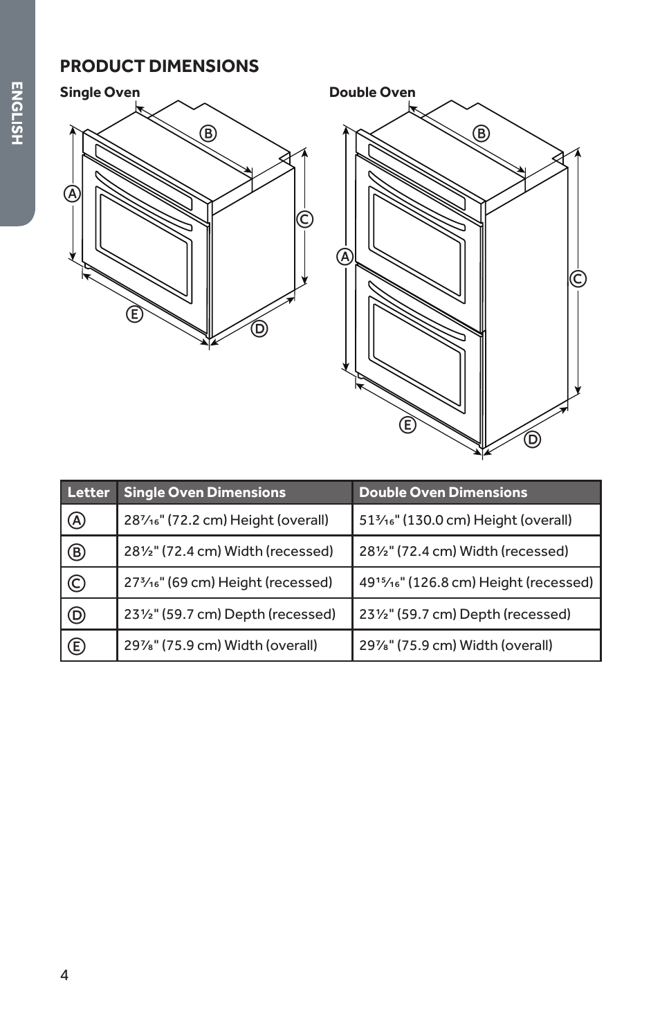 Forno 30 Inch Single Electric Wall Oven Installation Guide User Manual | Page 5 / 35
