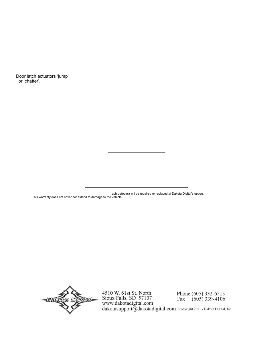 Dakota Digital CMD-4000 User Manual | Page 6 / 6